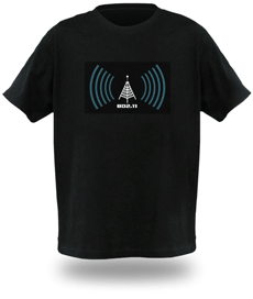 T-Shirt mit Anzeige f&uuml;r Wlansignalst&auml;rke 
