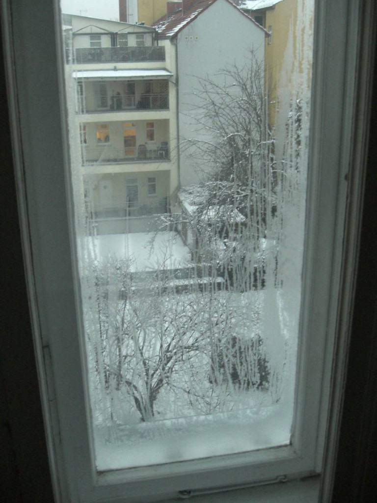 Eis am Fenster